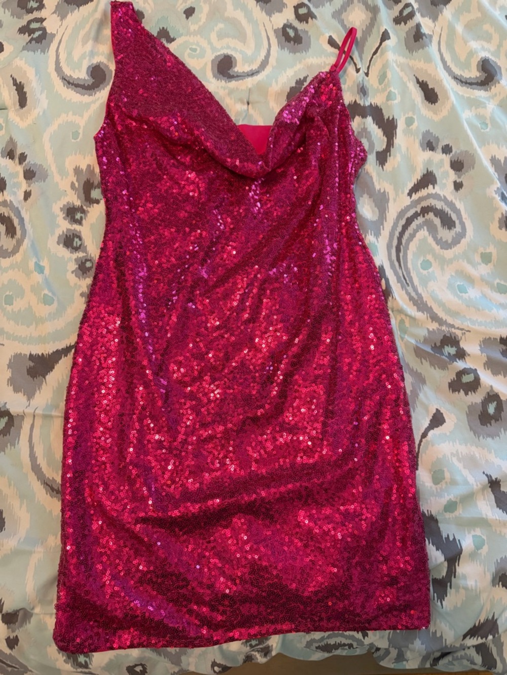 Forever 21 Hot Pink Sequin Dress